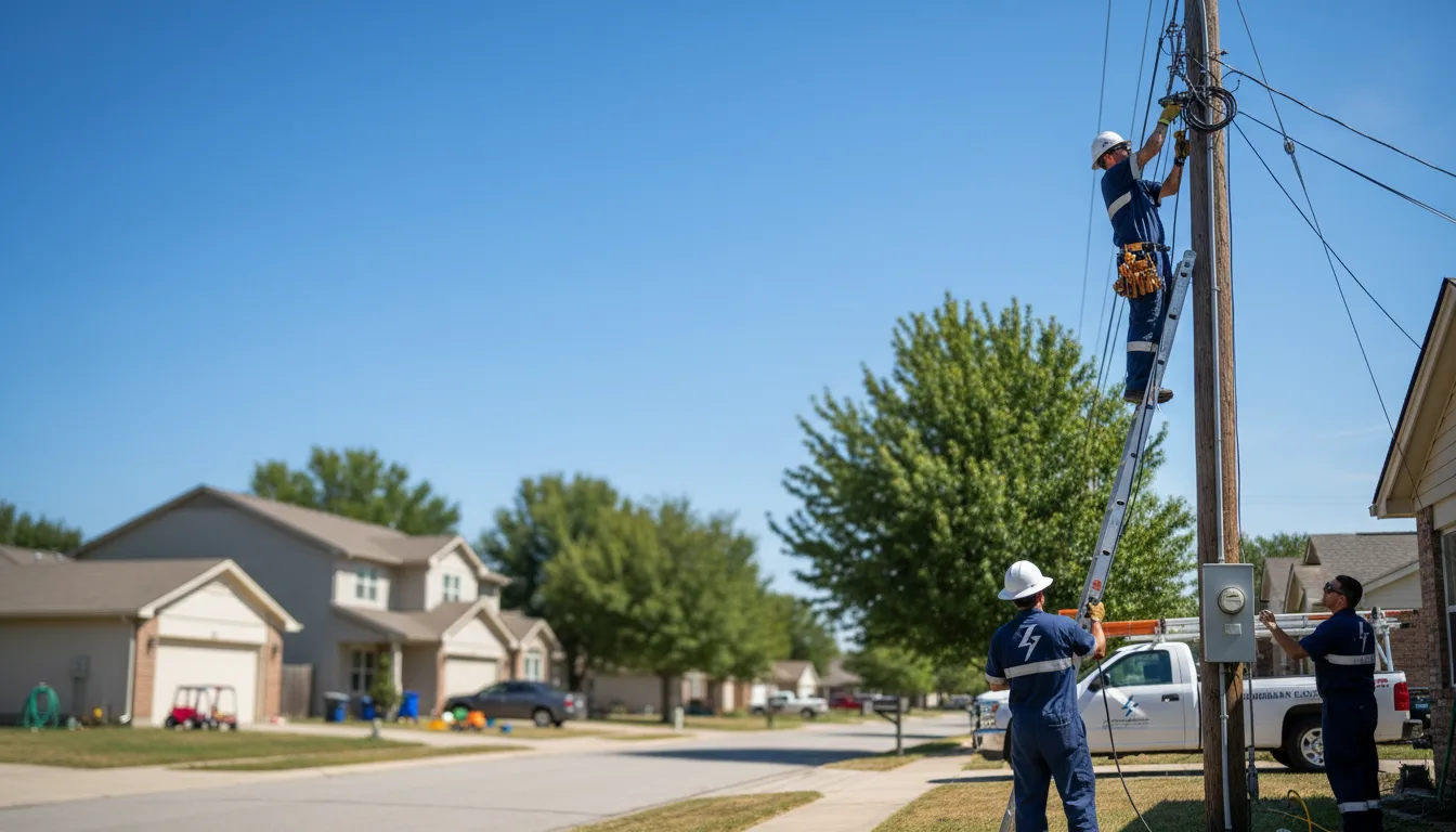 Residential electrician providing installation services in Kettlersville, OH